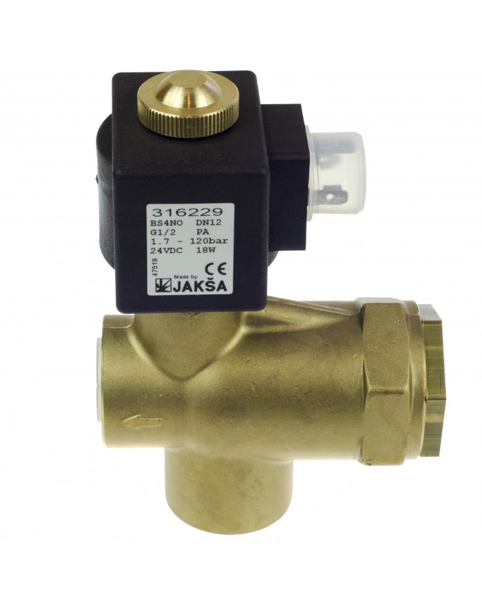 ELEKTROZAWÓR JAKŠA BS4 1,7-120BAR G1/2'' PA DC