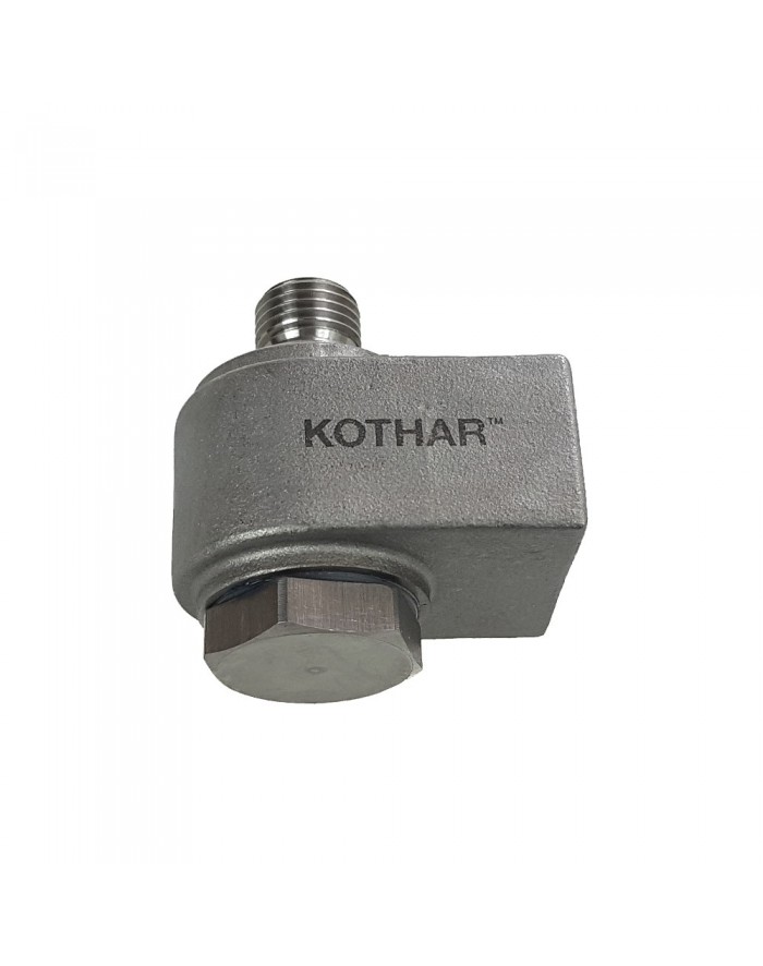 ZŁĄCZE OBROTOWE KOTHAR KĄTOWE G1/4''F-G1/4''M SS
