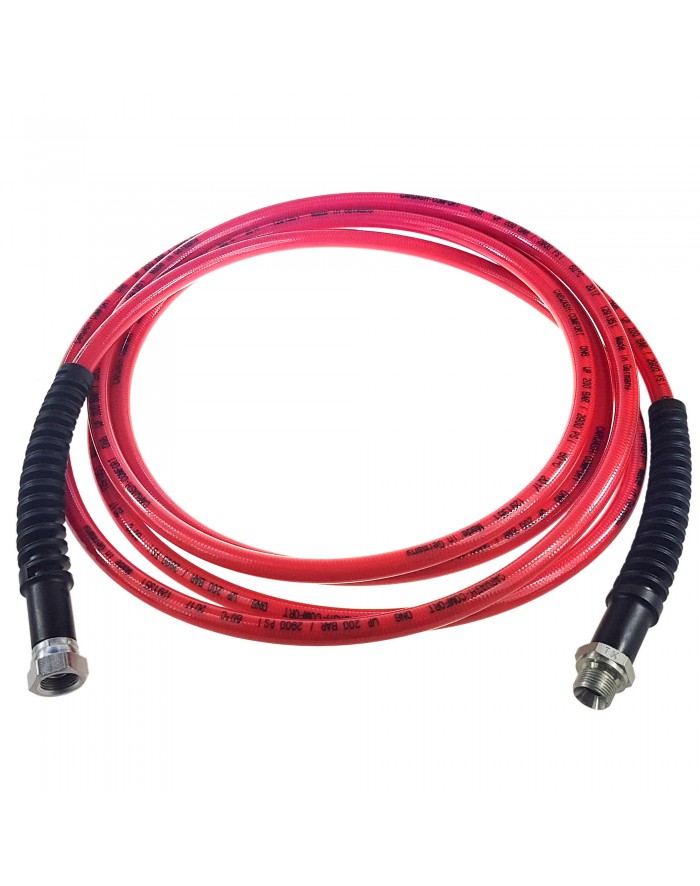 WĄŻ TERMOPLASTYCZNY CZERWONY 4,5M G3/8'' FM